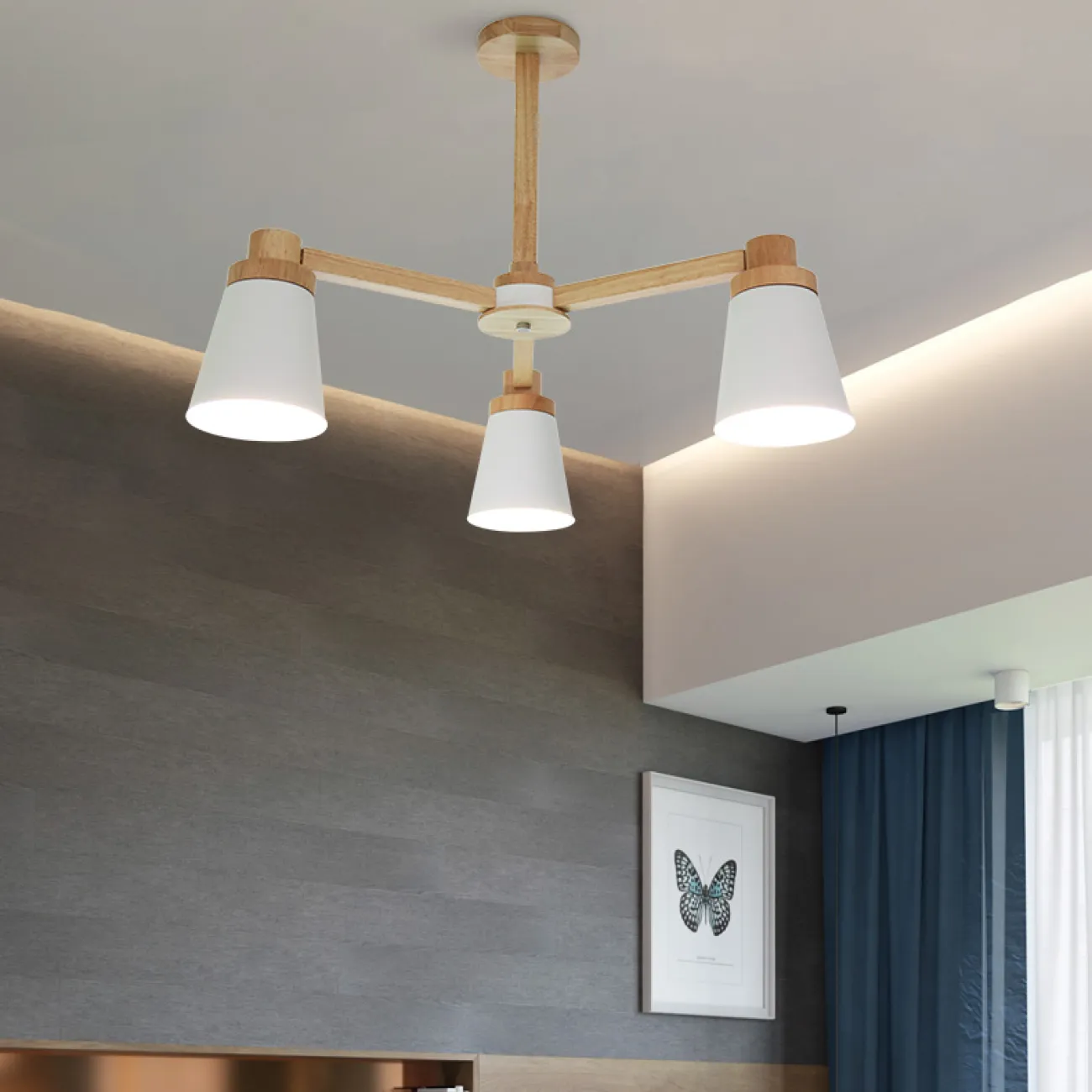 Потолочная люстра PROP 6 Grey от ImperiumLoft