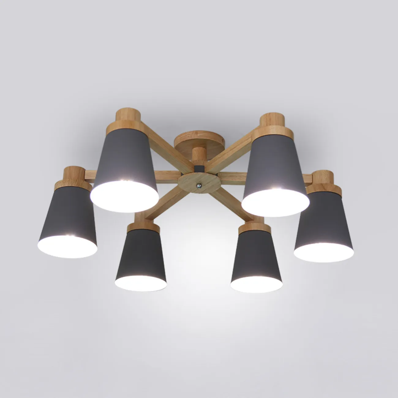 Потолочная люстра PROP 6 Grey от ImperiumLoft