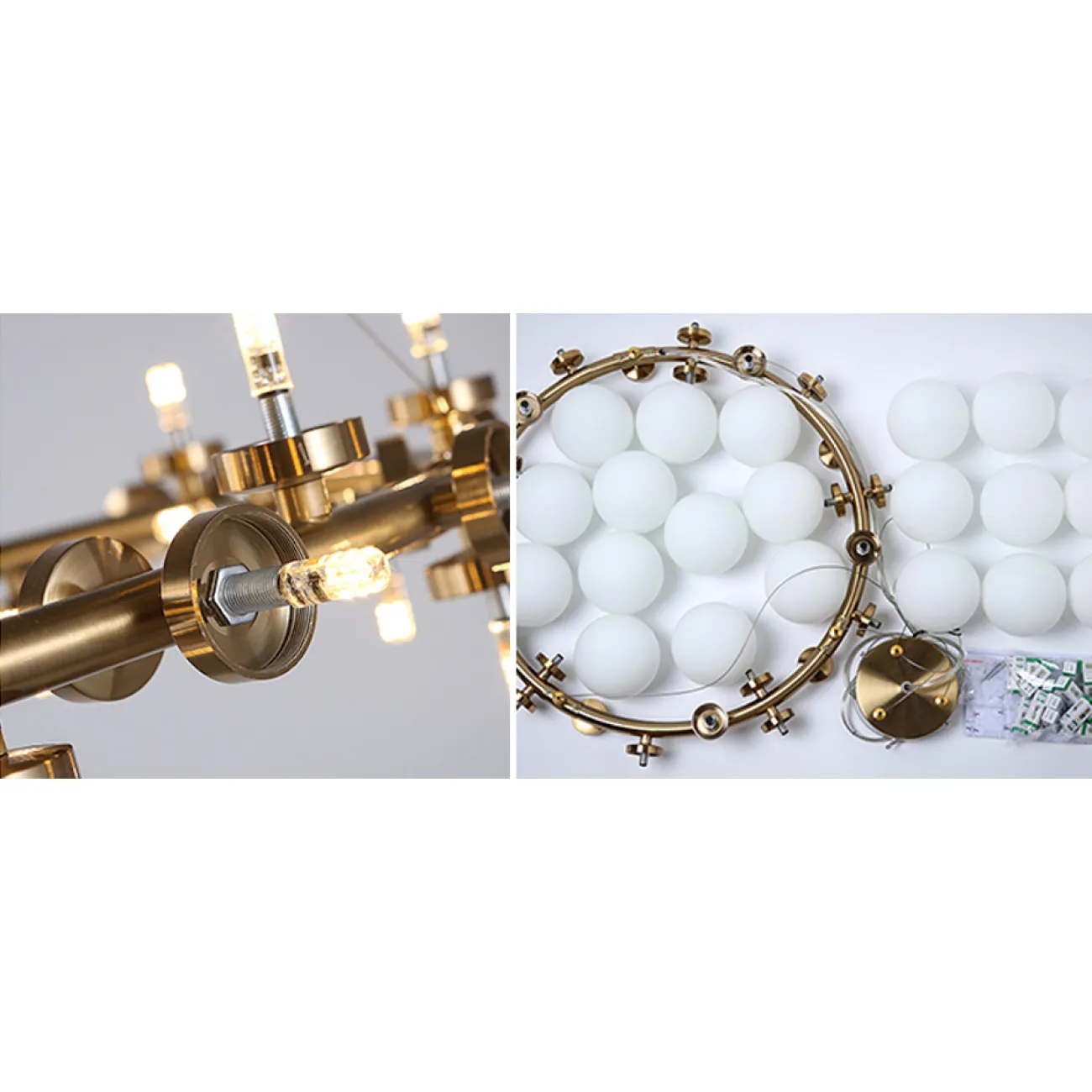 Люстра Milk Bubble Round Chandelier от LaLume