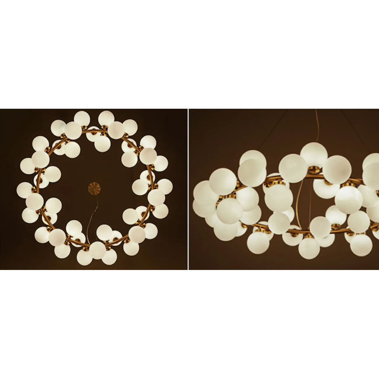 Люстра Milk Bubble Round Chandelier от LaLume