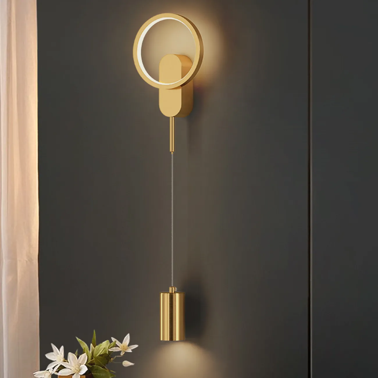 Настенный светильник MANA Brass от ImperiumLoft