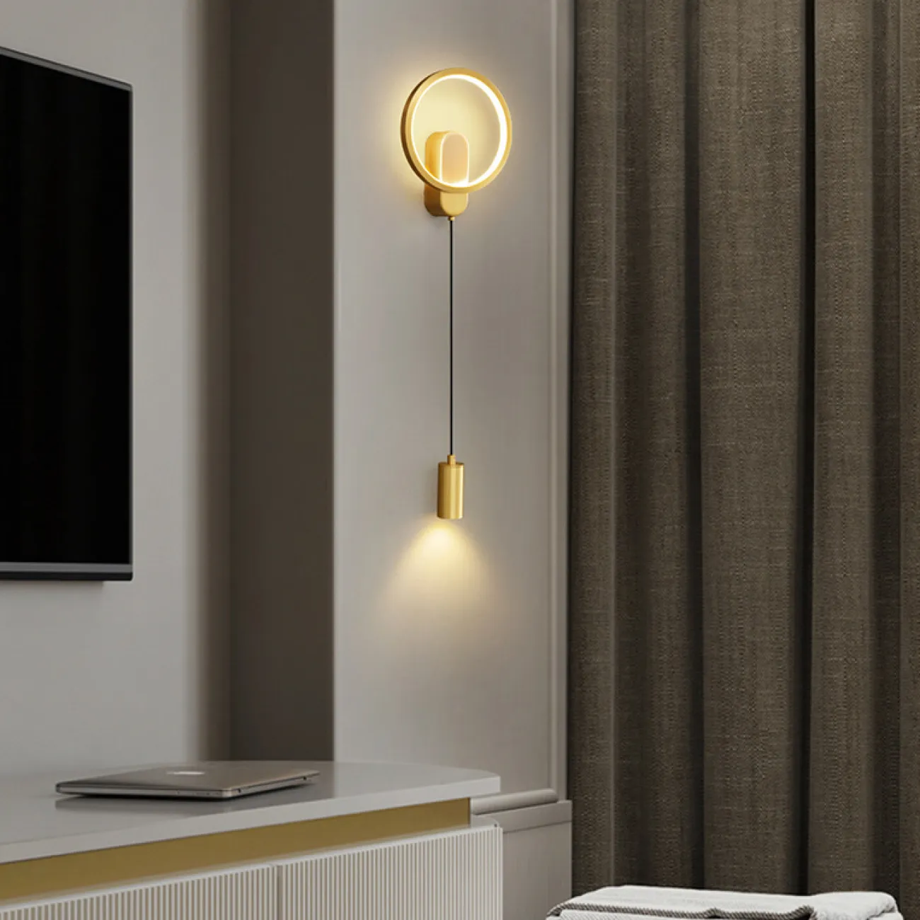 Настенный светильник MANA Brass от ImperiumLoft