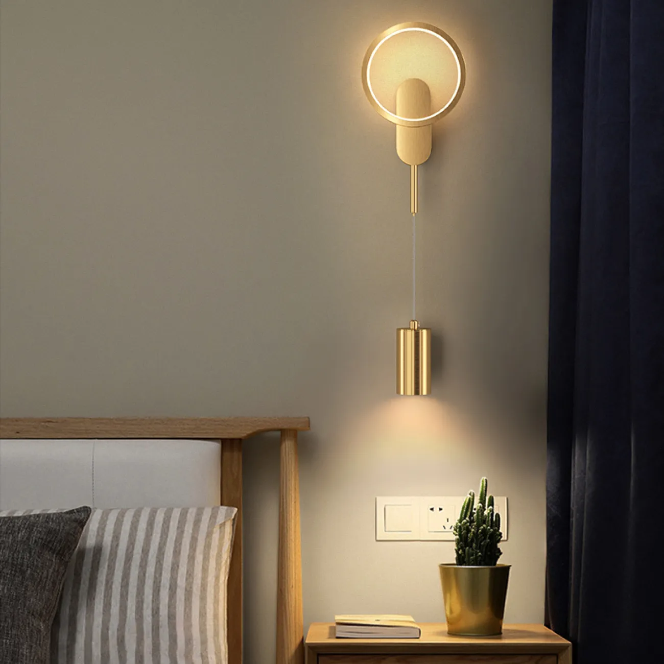 Настенный светильник MANA Brass от ImperiumLoft