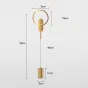Настенный светильник MANA Brass от ImperiumLoft