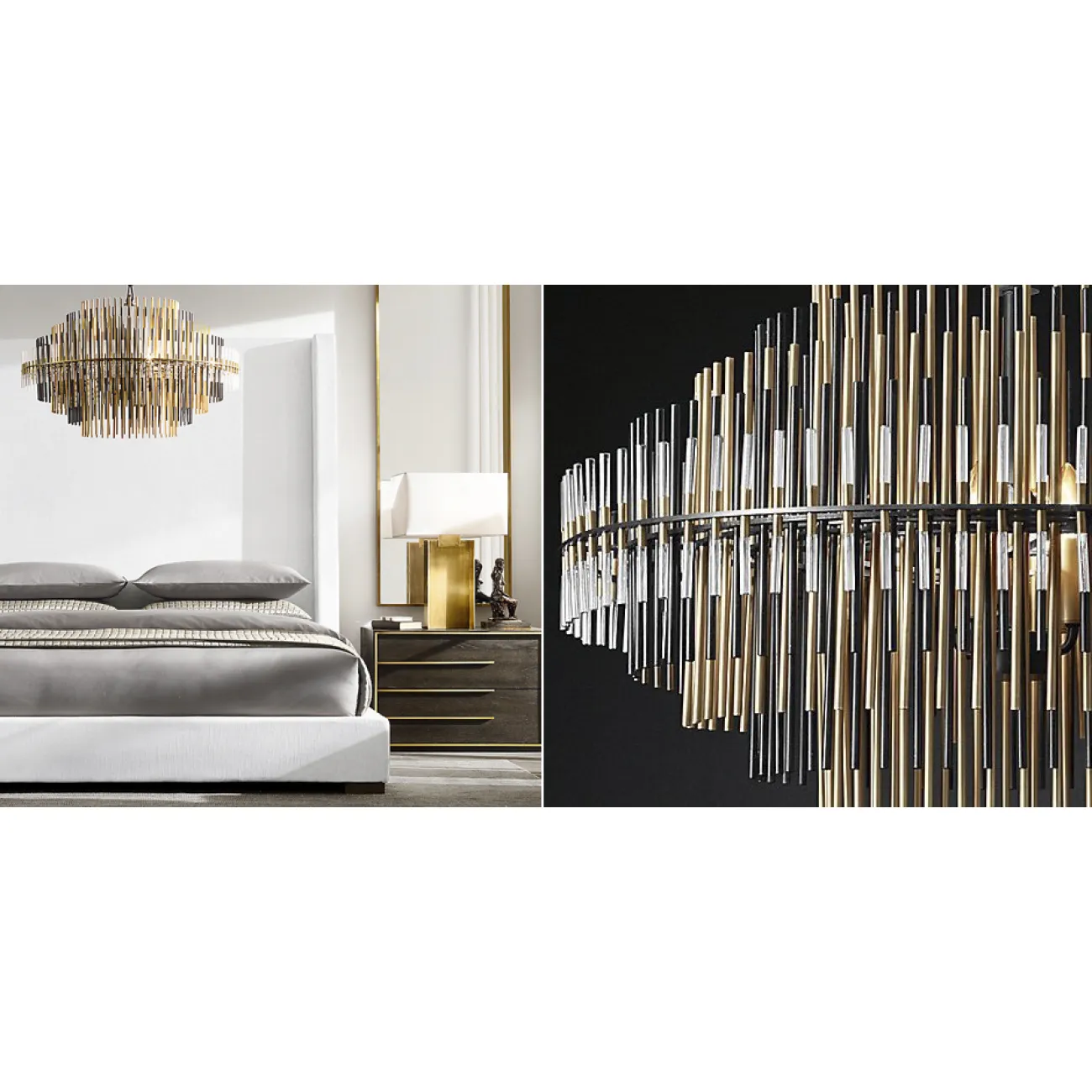 Люстра Restoration Hardware Emile Round Chandelier Chrome II
