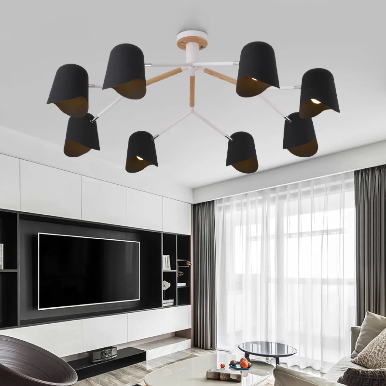 Люстра на штанге NOTCH D110 White от ImperiumLoft Люстра на штанге NOTCH D110 White от ImperiumLoft