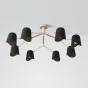Люстра на штанге NOTCH D110 Black от ImperiumLoft