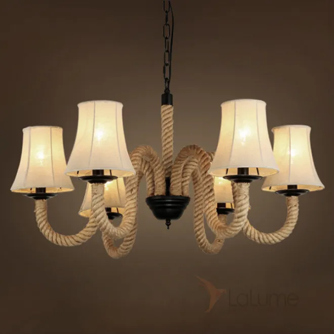 Люстра Loft Rope Chandelier 6 от LaLume Люстра Loft Rope Chandelier 6 от LaLume