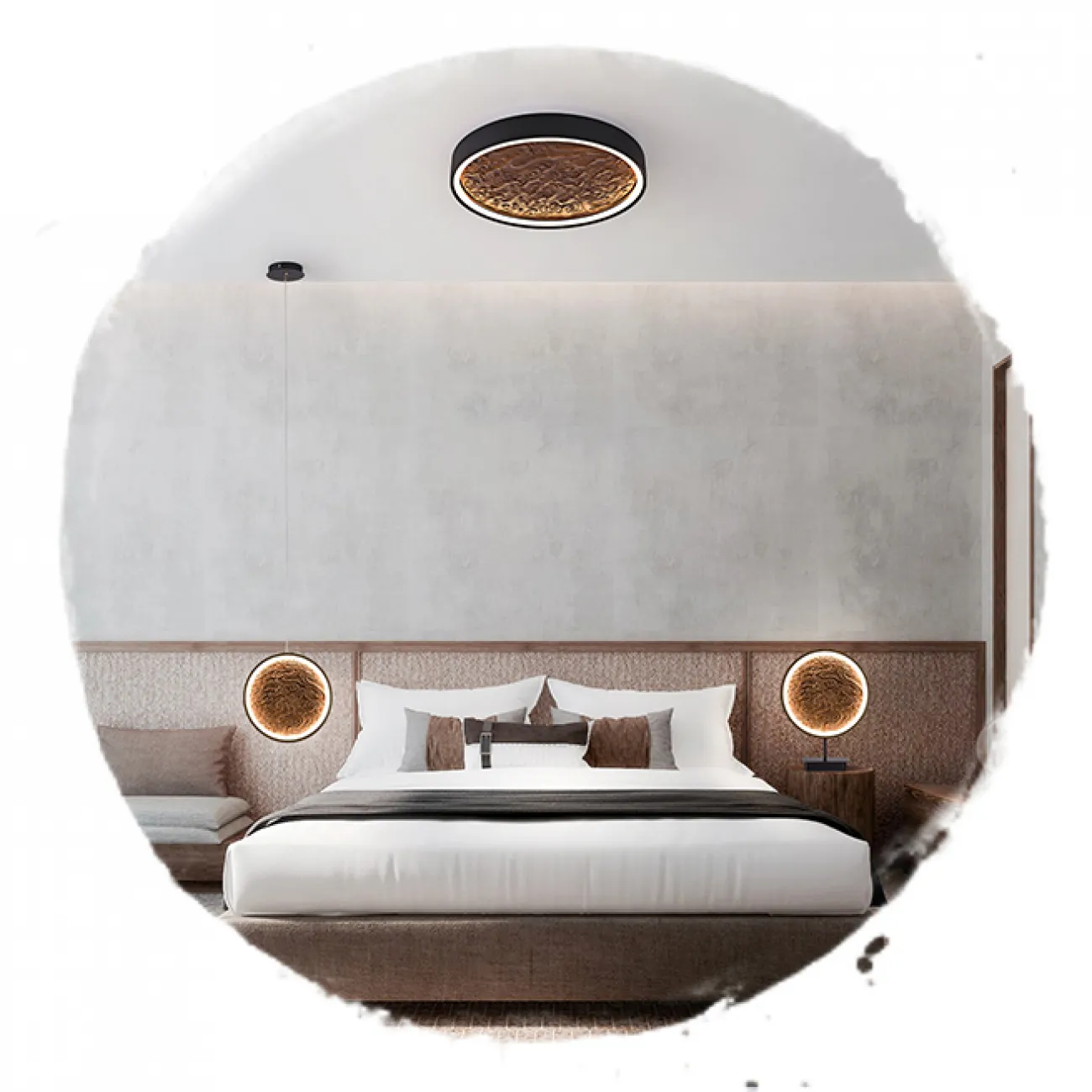 Потолочный светильник RODA CH D80 Light brown от ImperiumLoft