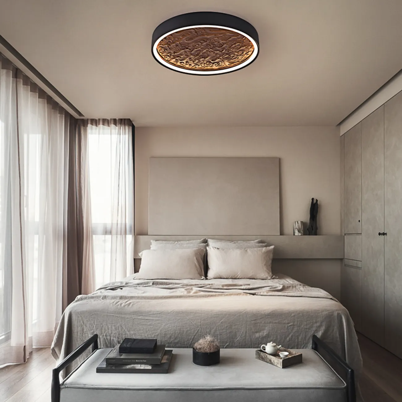 Потолочный светильник RODA CH D80 Light brown от ImperiumLoft