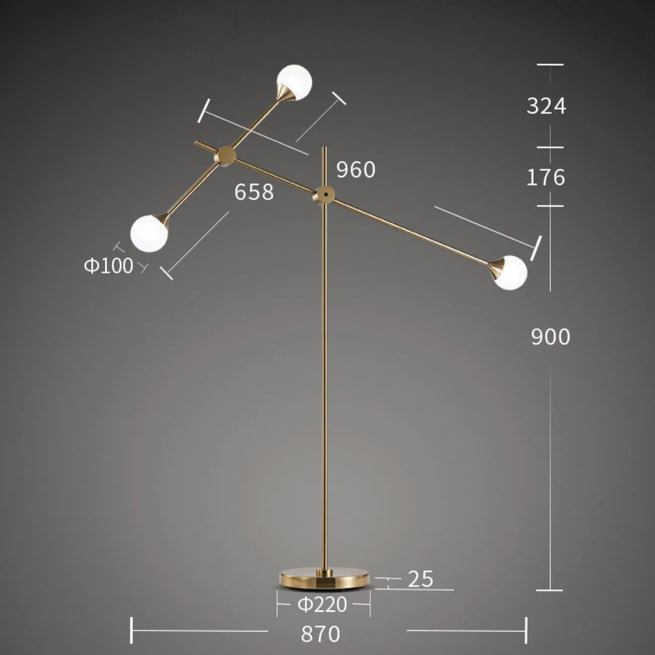 Торшер Bullarum T3 Floor Lamp от ImperiumLoft