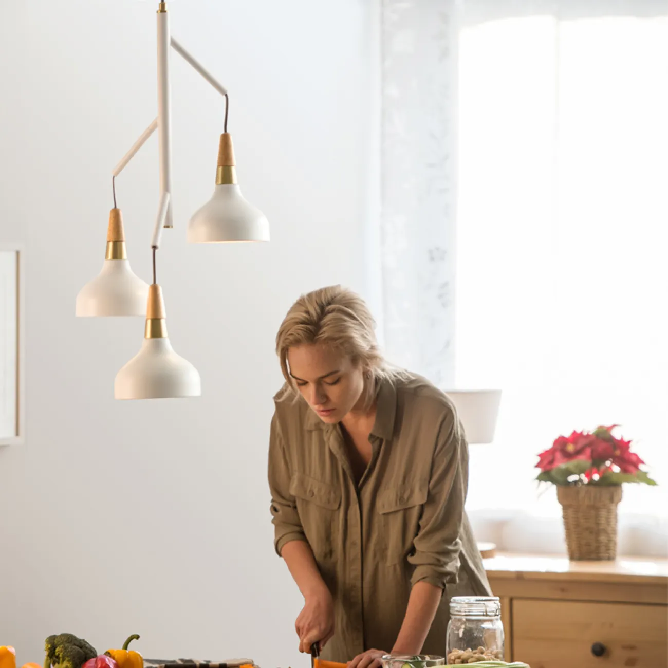 Люстра на штанге OPLAND CH D61 White от ImperiumLoft