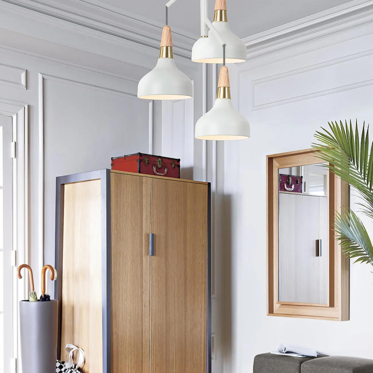 Люстра на штанге OPLAND CH D61 White от ImperiumLoft