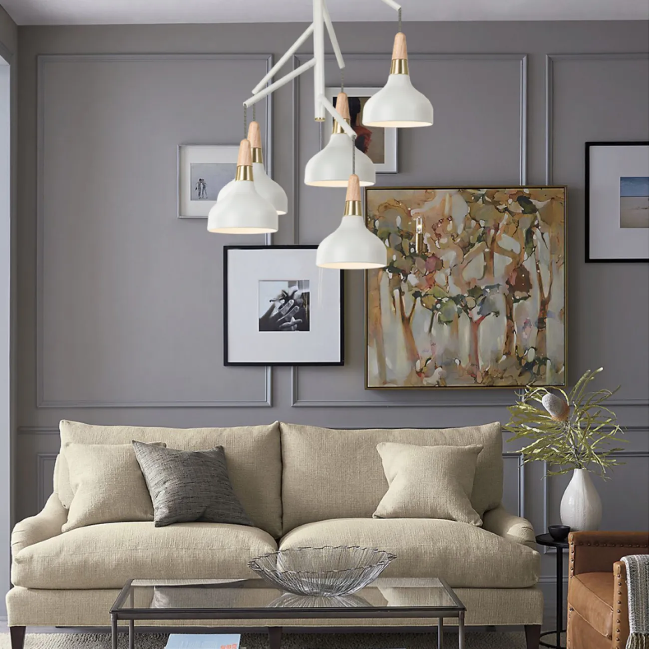 Люстра на штанге OPLAND CH D61 Blue от ImperiumLoft