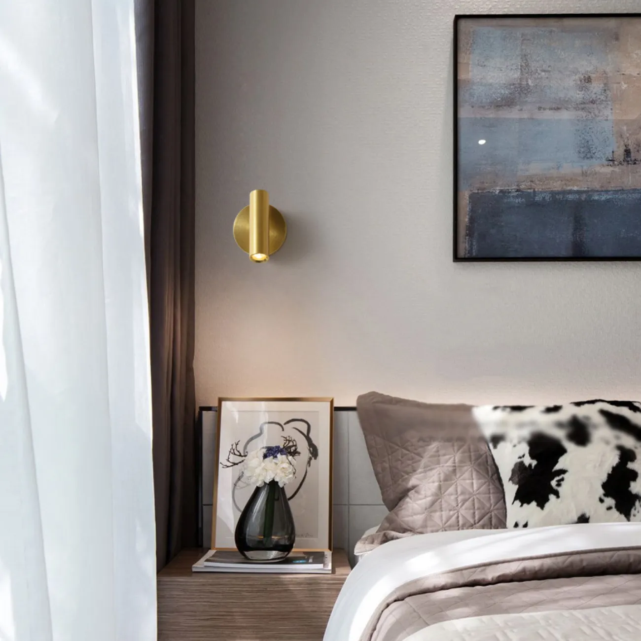 Серия настенных светодиодных светильников с цилиндрическим плафоном на круглом креплении с USB-портом RUN Black Серия настенных светодиодных светильников с цилиндрическим плафоном на круглом креплении с USB-портом RUN Black