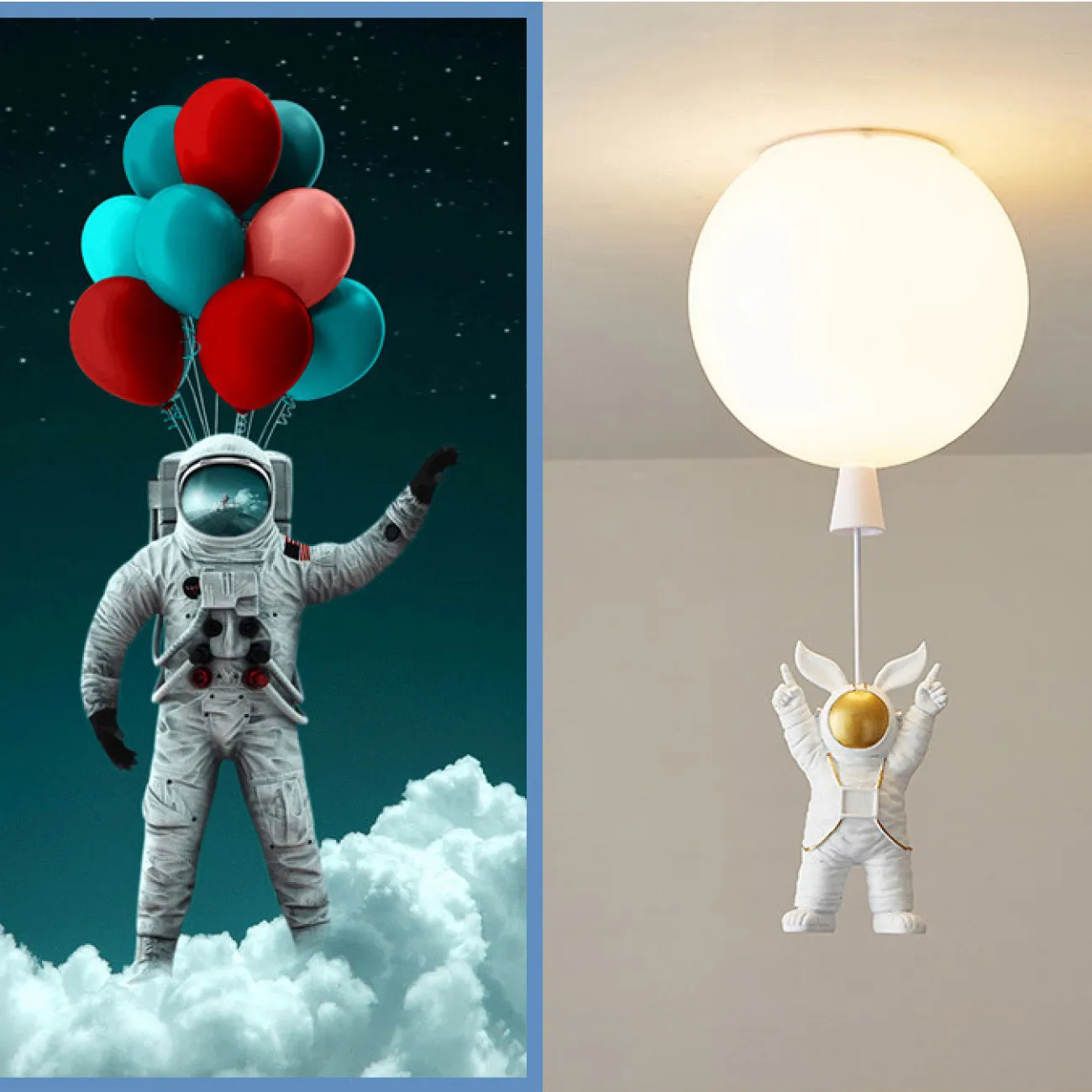 Потолочный светильник MERCURY C D25 Blue от ImperiumLoft Потолочный светильник MERCURY C D25 Blue от ImperiumLoft