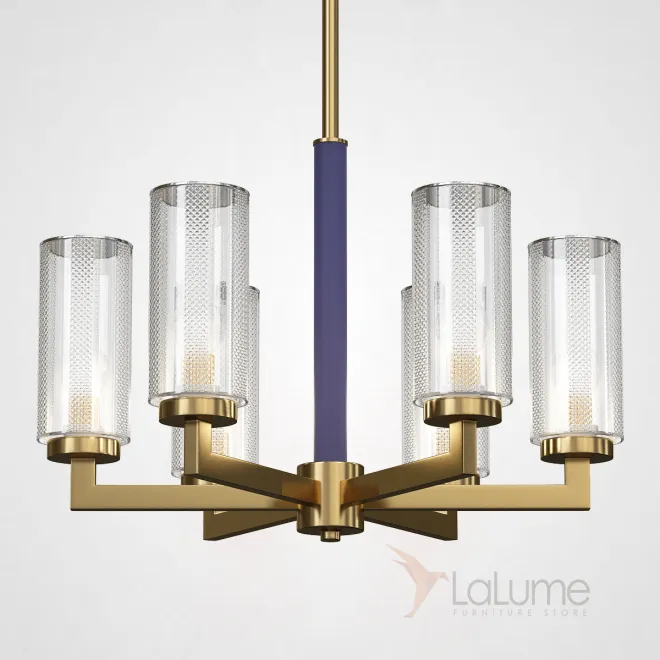 Потолочная люстра ADELEINE L6 Blue от ImperiumLoft