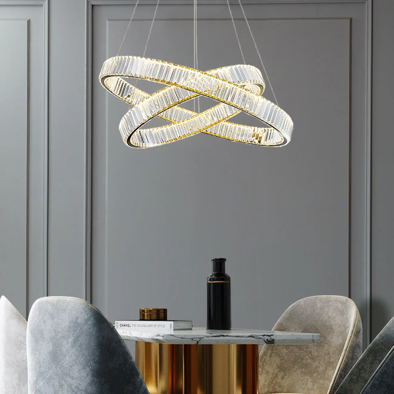 Подвесная люстра BERTOLDA D80 Chrome от ImperiumLoft Подвесная люстра BERTOLDA D80 Chrome от ImperiumLoft