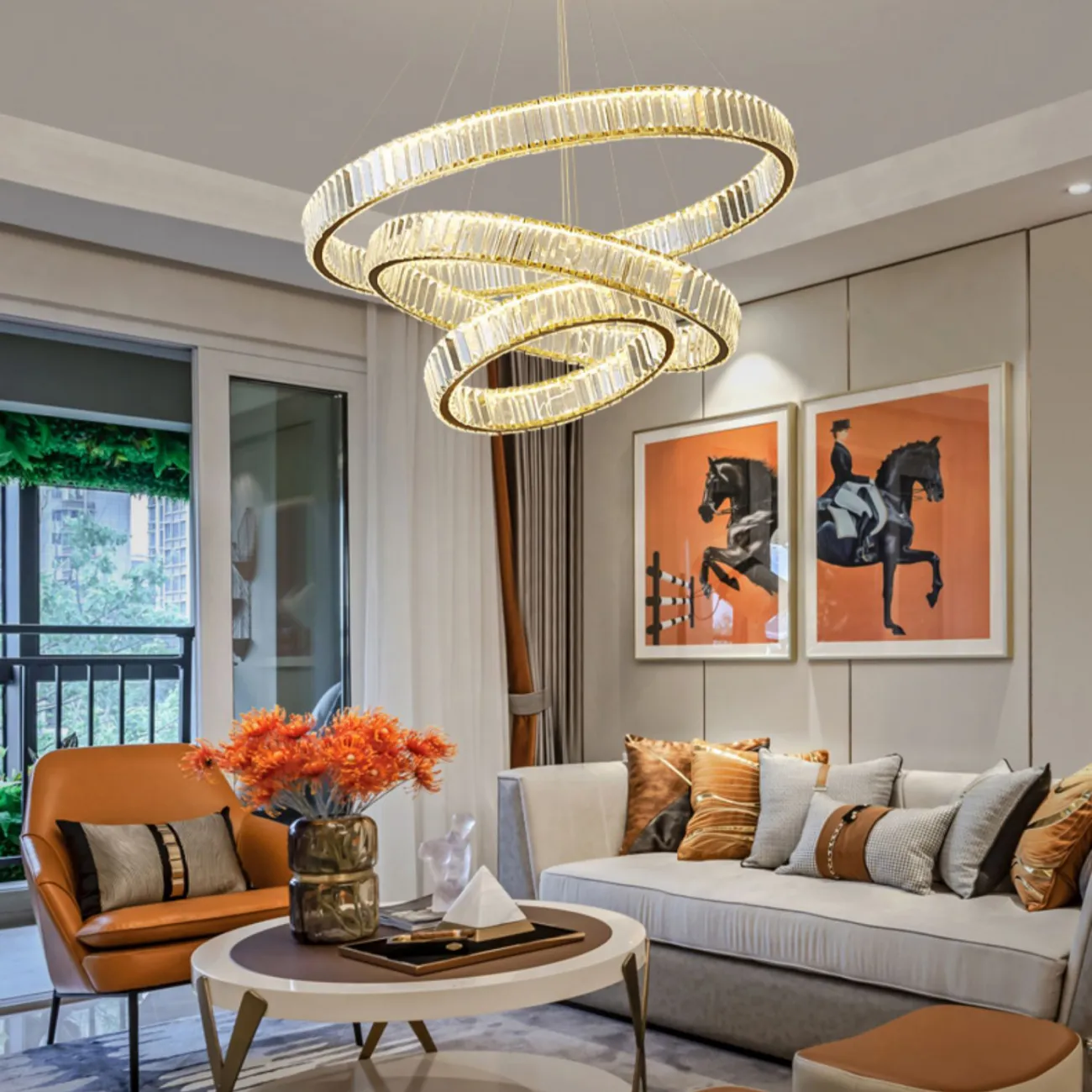 Подвесная люстра BERTOLDA D60 Chrome от ImperiumLoft
