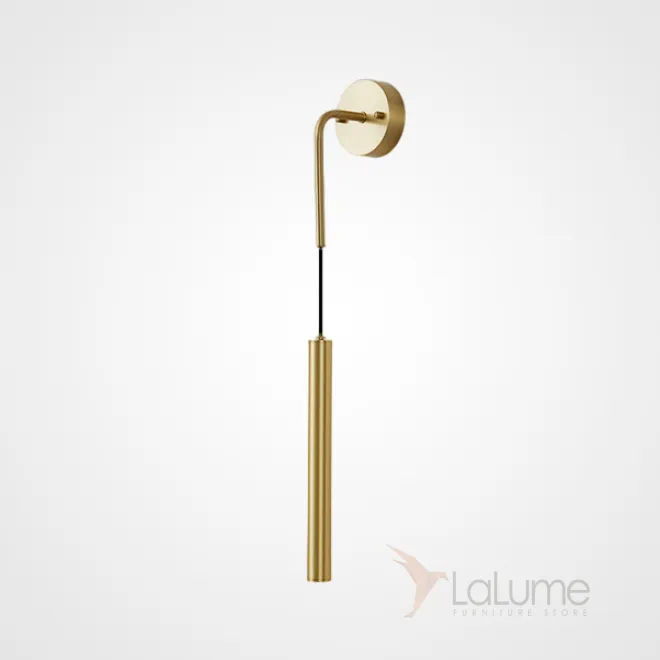 Серия настенных светодиодных светильников с поворотными плафонами вытянутой цилиндрической формы NETTE WALL B Brass Серия настенных светодиодных светильников с поворотными плафонами вытянутой цилиндрической формы NETTE WALL B Brass