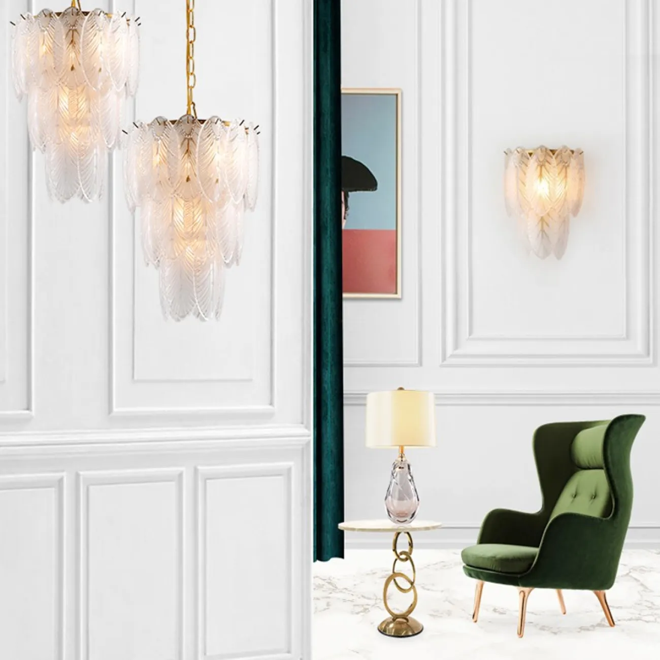 Подвесная люстра PLUMAGE D60 от ImperiumLoft Подвесная люстра PLUMAGE D60 от ImperiumLoft