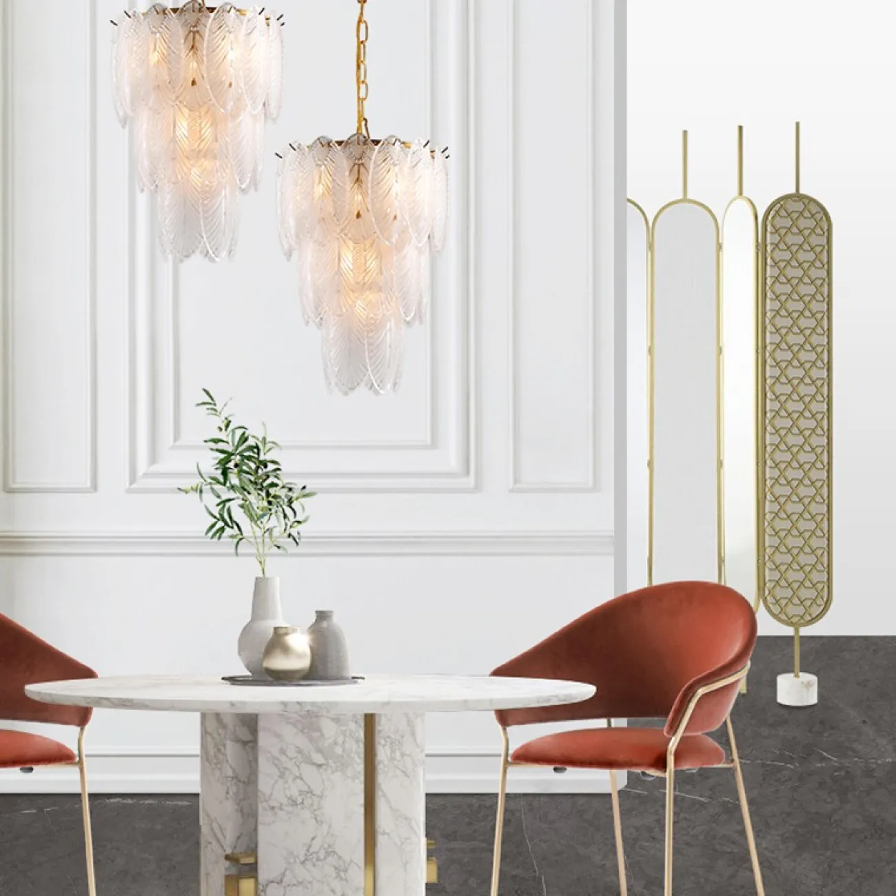 Подвесная люстра PLUMAGE D60 от ImperiumLoft Подвесная люстра PLUMAGE D60 от ImperiumLoft