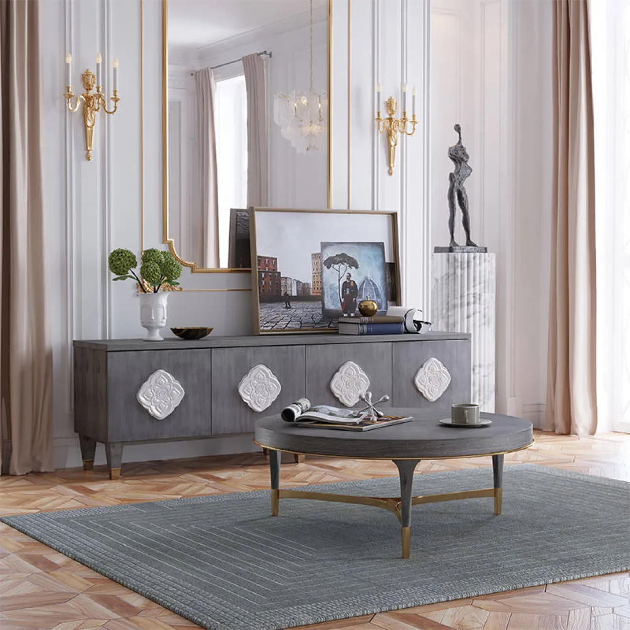 Дизайнерский журнальный столик - LaLume-AP00350