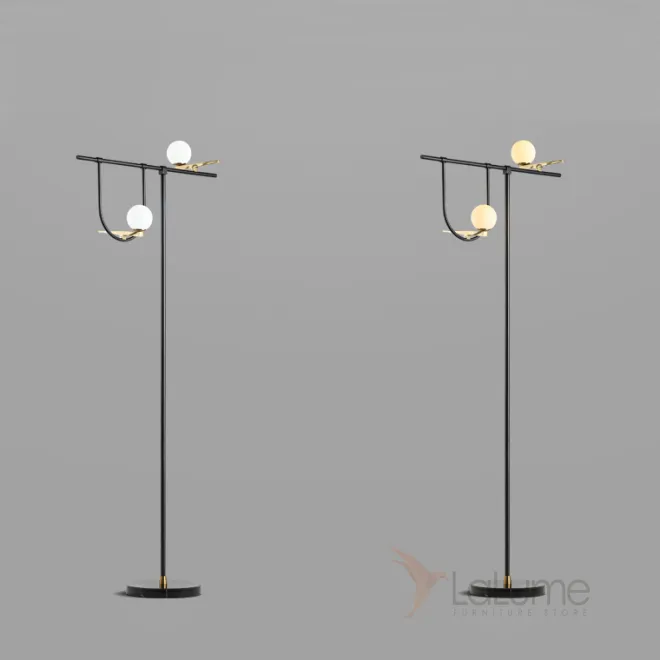 Напольный светильник BIRDS Черный от ImperiumLoft