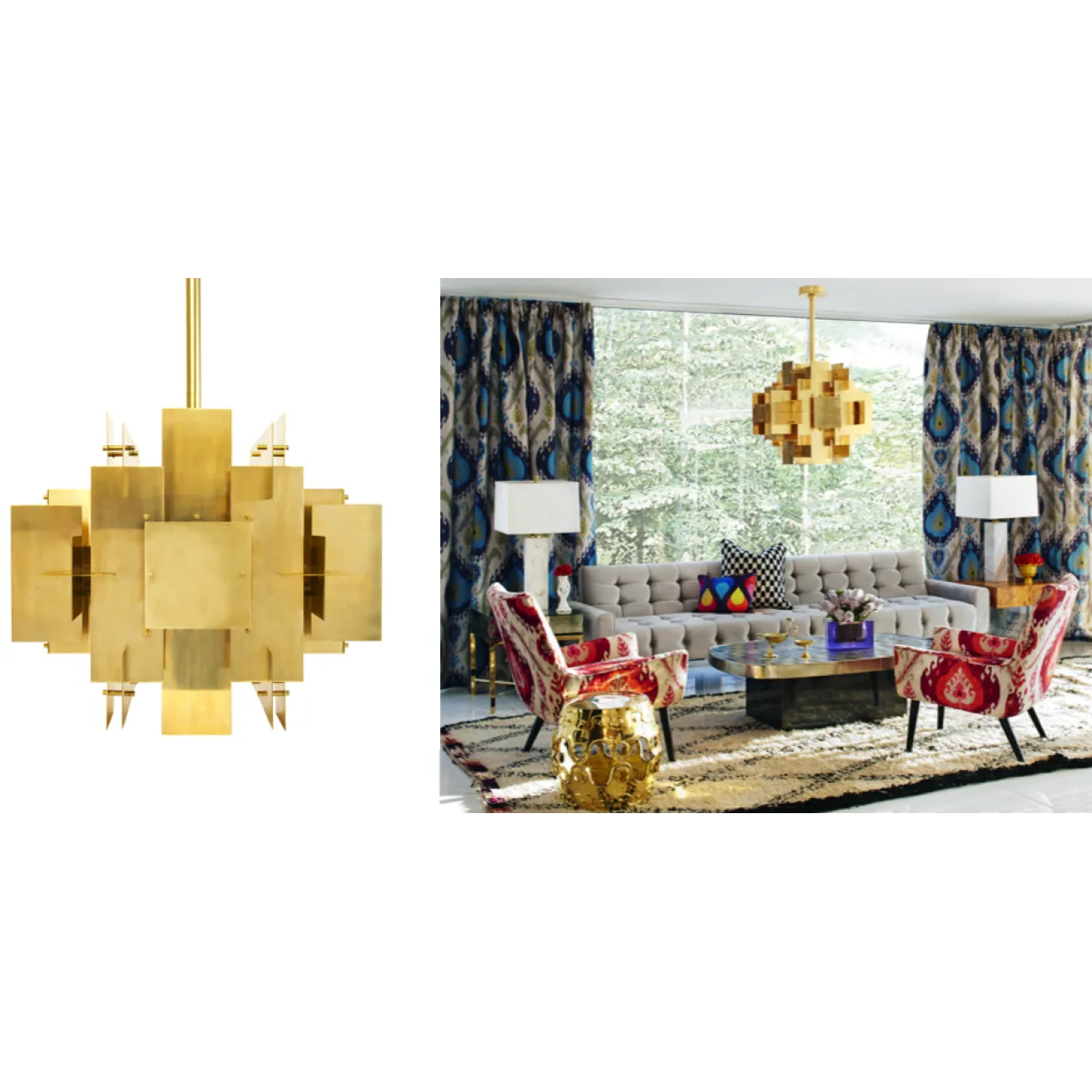 Люстра Jonathan Adler PUZZLE CHANDELIER designed by Jonathan Adler от LaLume