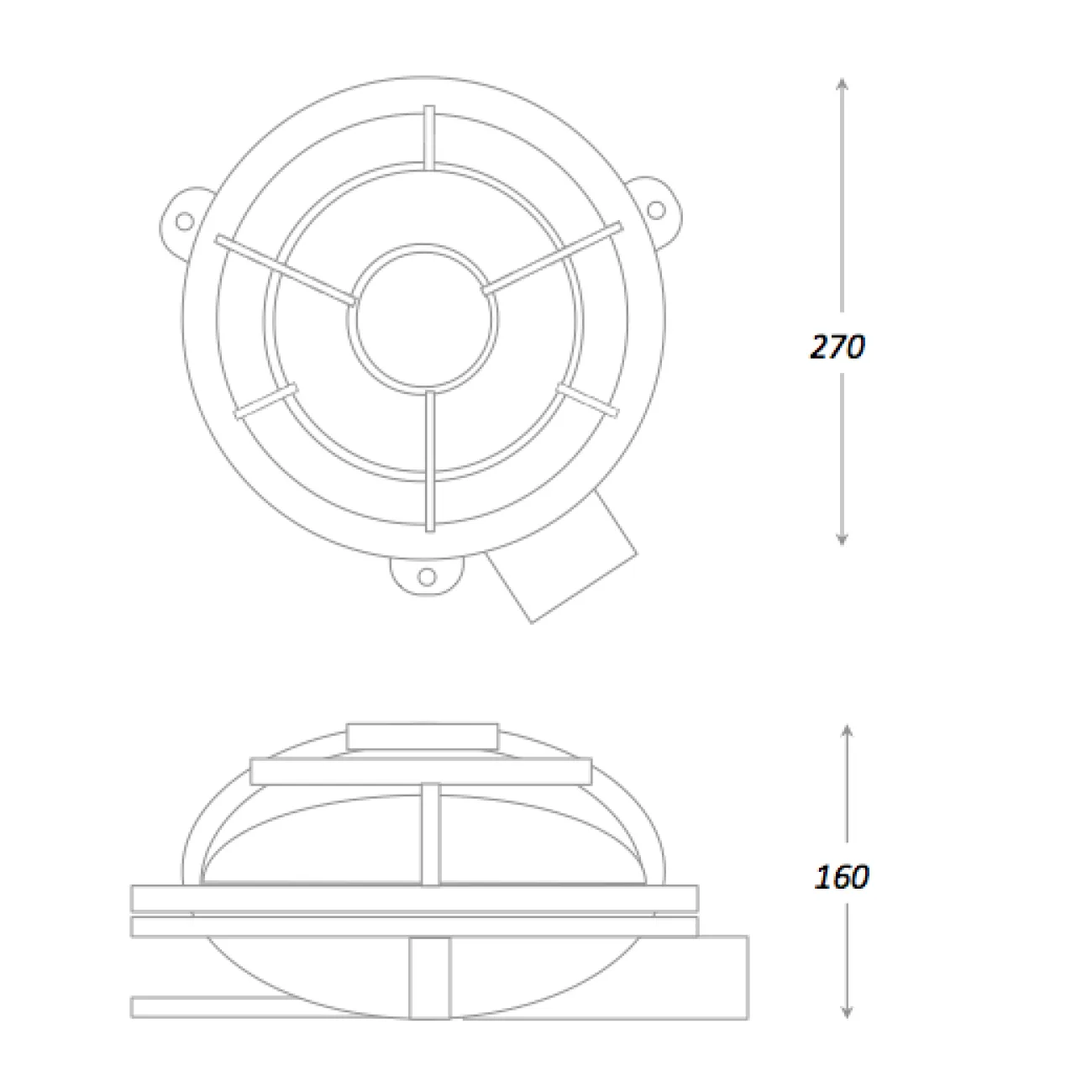 Настенная лампа Steampunk Cage Glass Edison Wall Lamp Round от LaLume