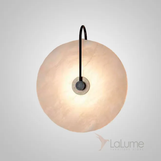 Настенный светильник с рассеивателем в виде алебастрового диска LAMBERT B WALL