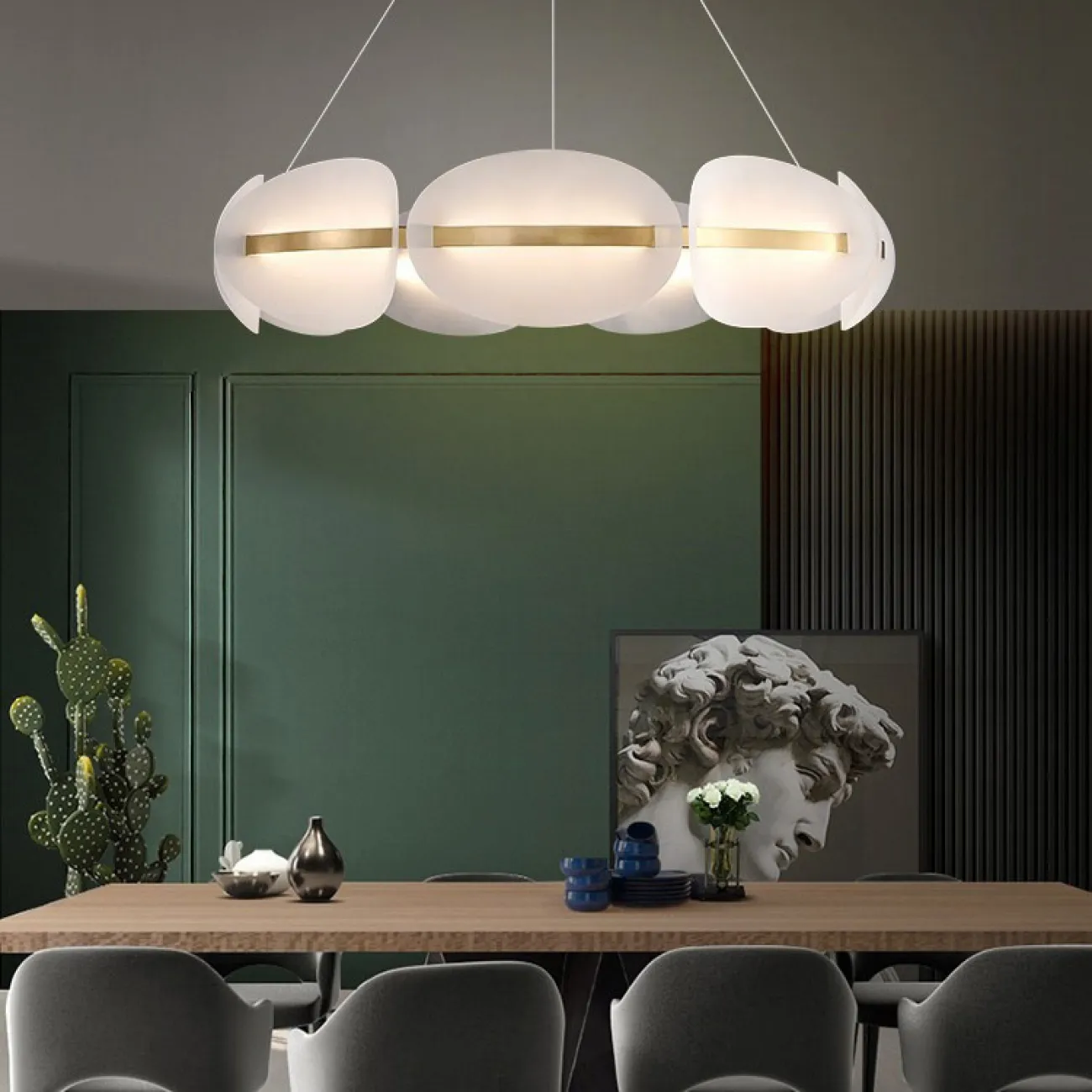 Подвесная люстра KEARNEY D56 White от ImperiumLoft