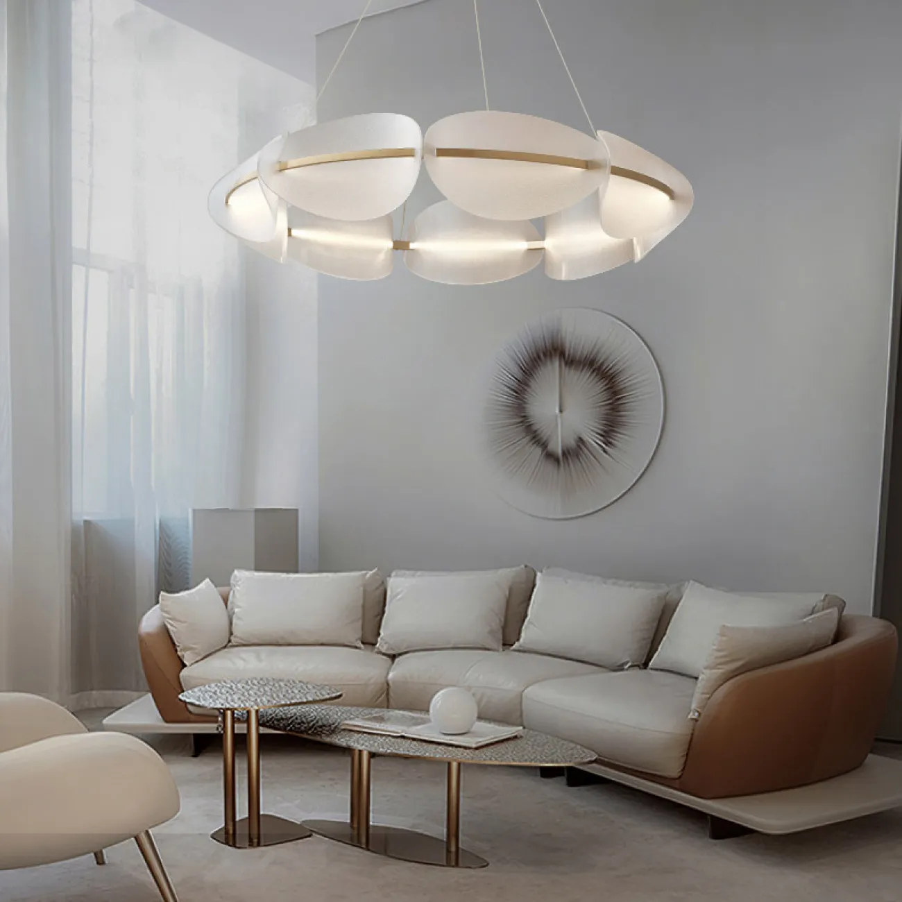 Подвесная люстра KEARNEY D80 Gold от ImperiumLoft