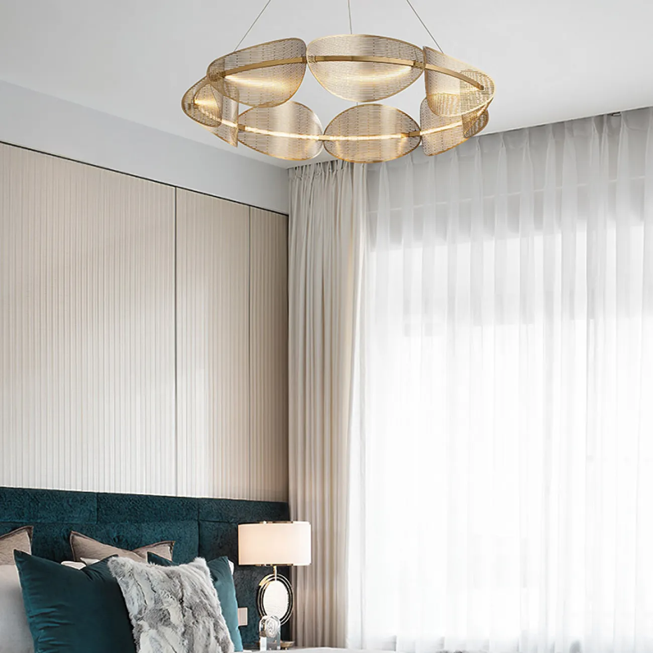 Подвесная люстра KEARNEY D80 Gold от ImperiumLoft