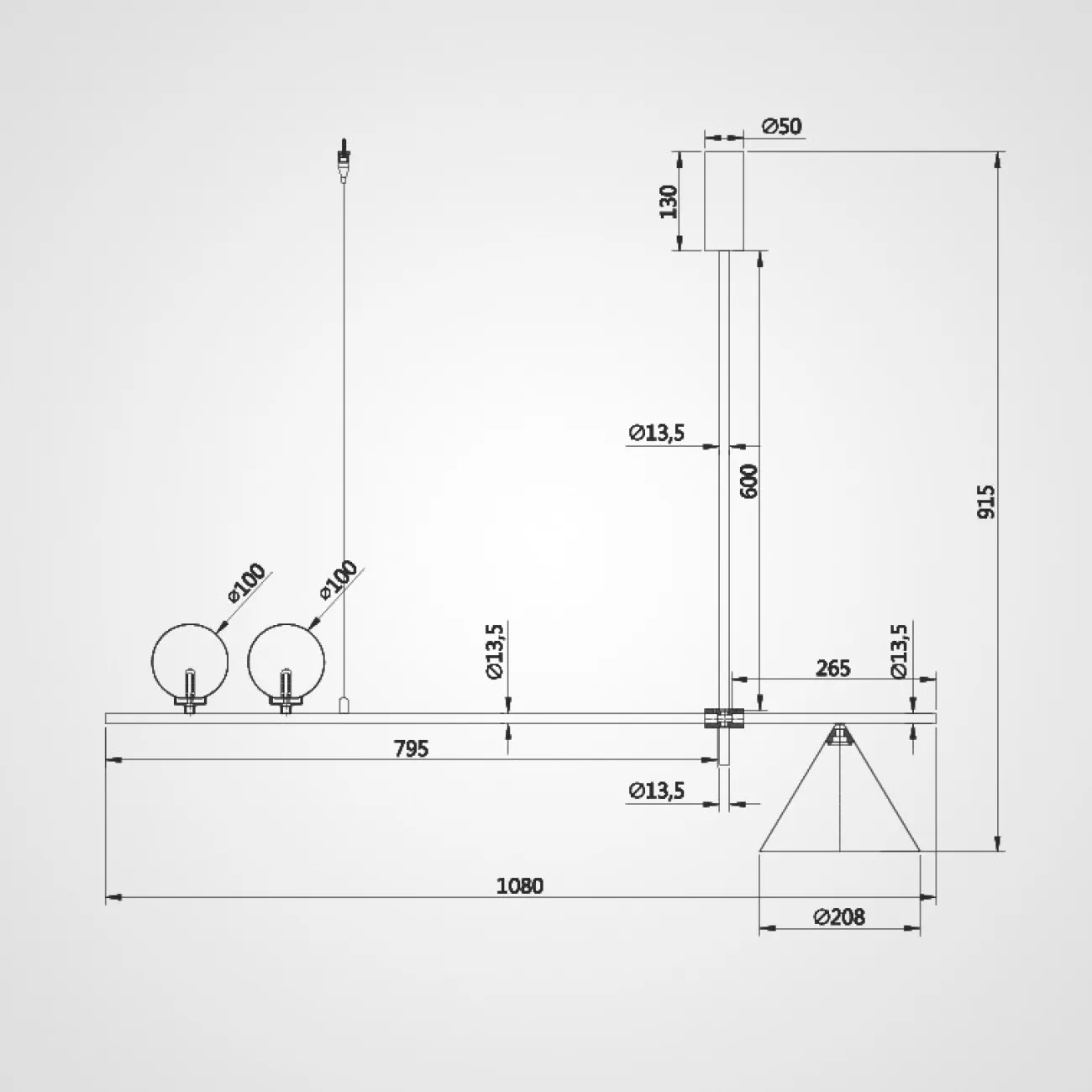 Подвесная люстра ODDS от ImperiumLoft