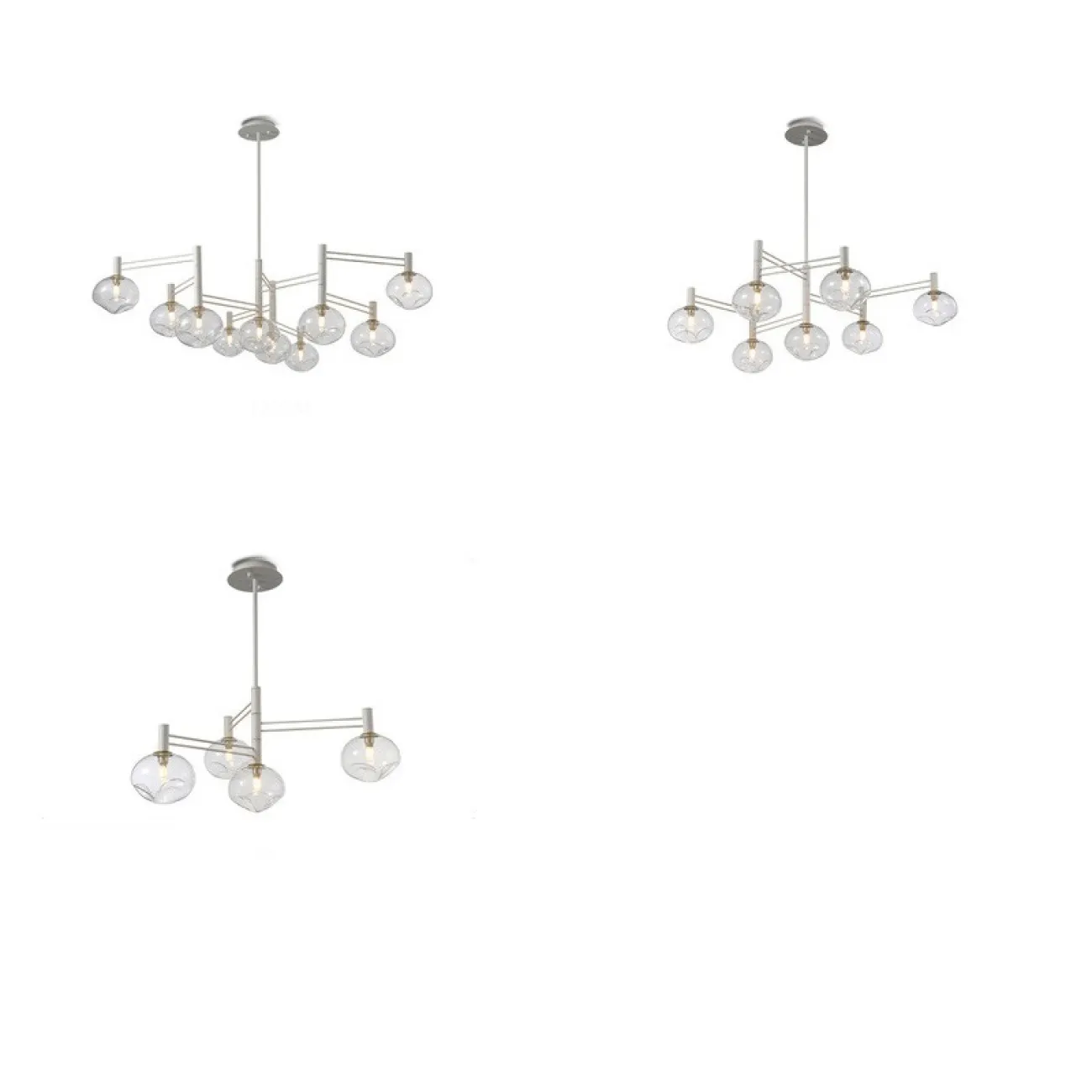 Подвесная люстра TEMPER L7 White от ImperiumLoft Подвесная люстра TEMPER L7 White от ImperiumLoft