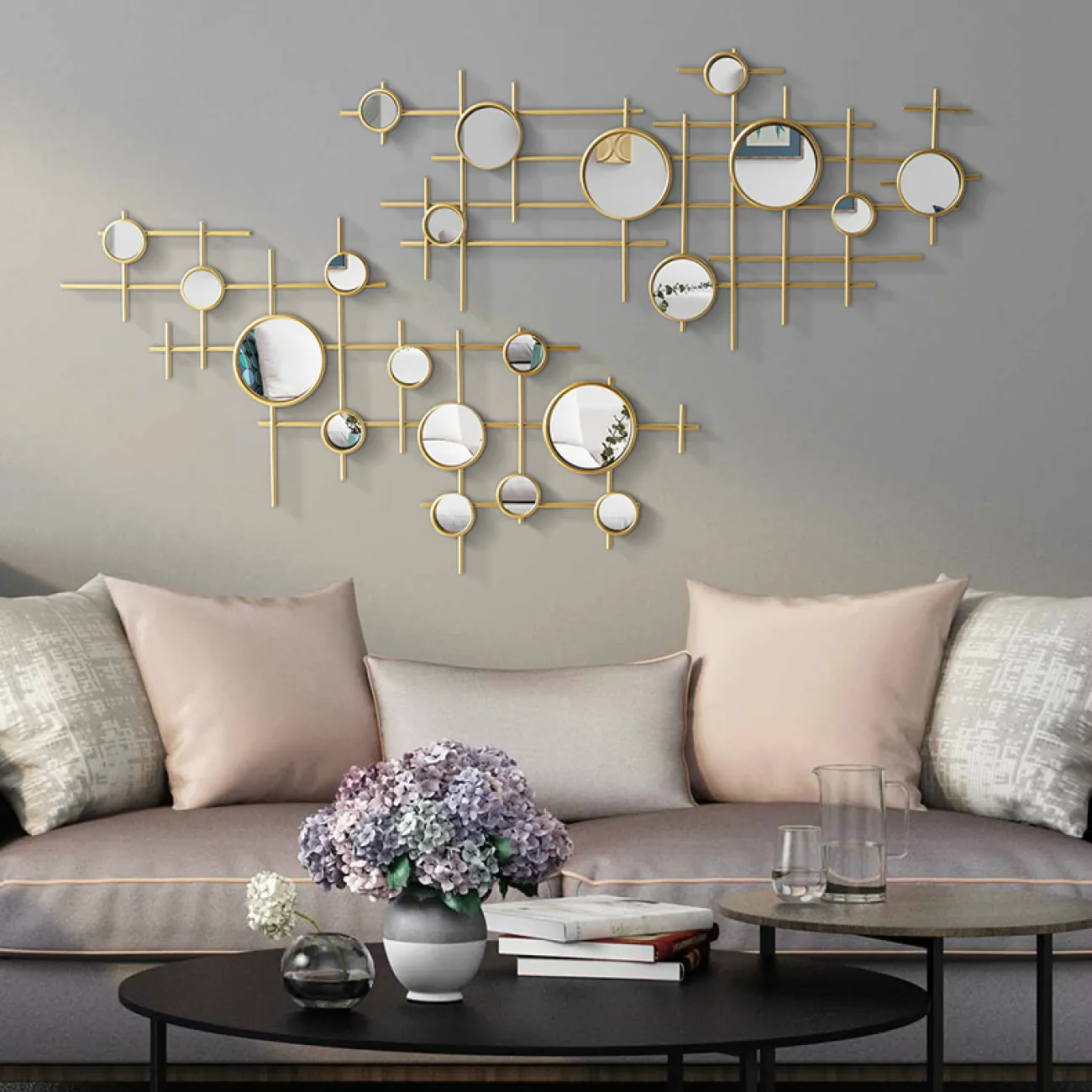 Настенный декор из зеркал LaLume-KKK00110