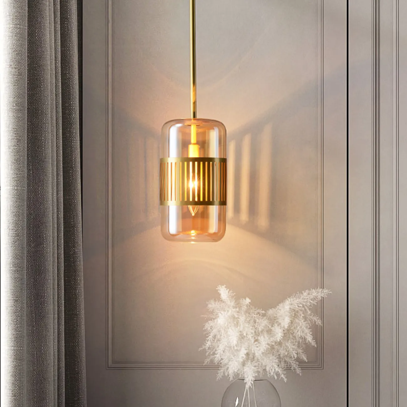 Настенный светильник TRAIT WALL Amber от ImperiumLoft