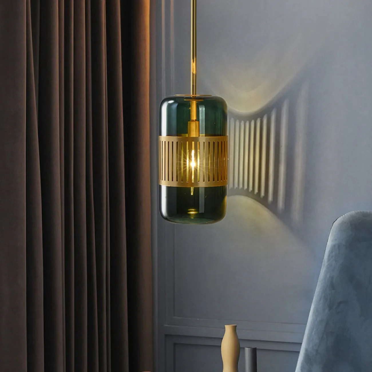 Настенный светильник TRAIT WALL Green от ImperiumLoft
