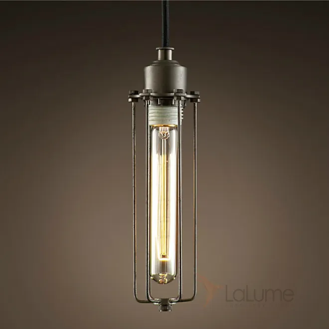 Подвесной светильник Loft Industrial Edison Cage Vetrical Momo от LaLume