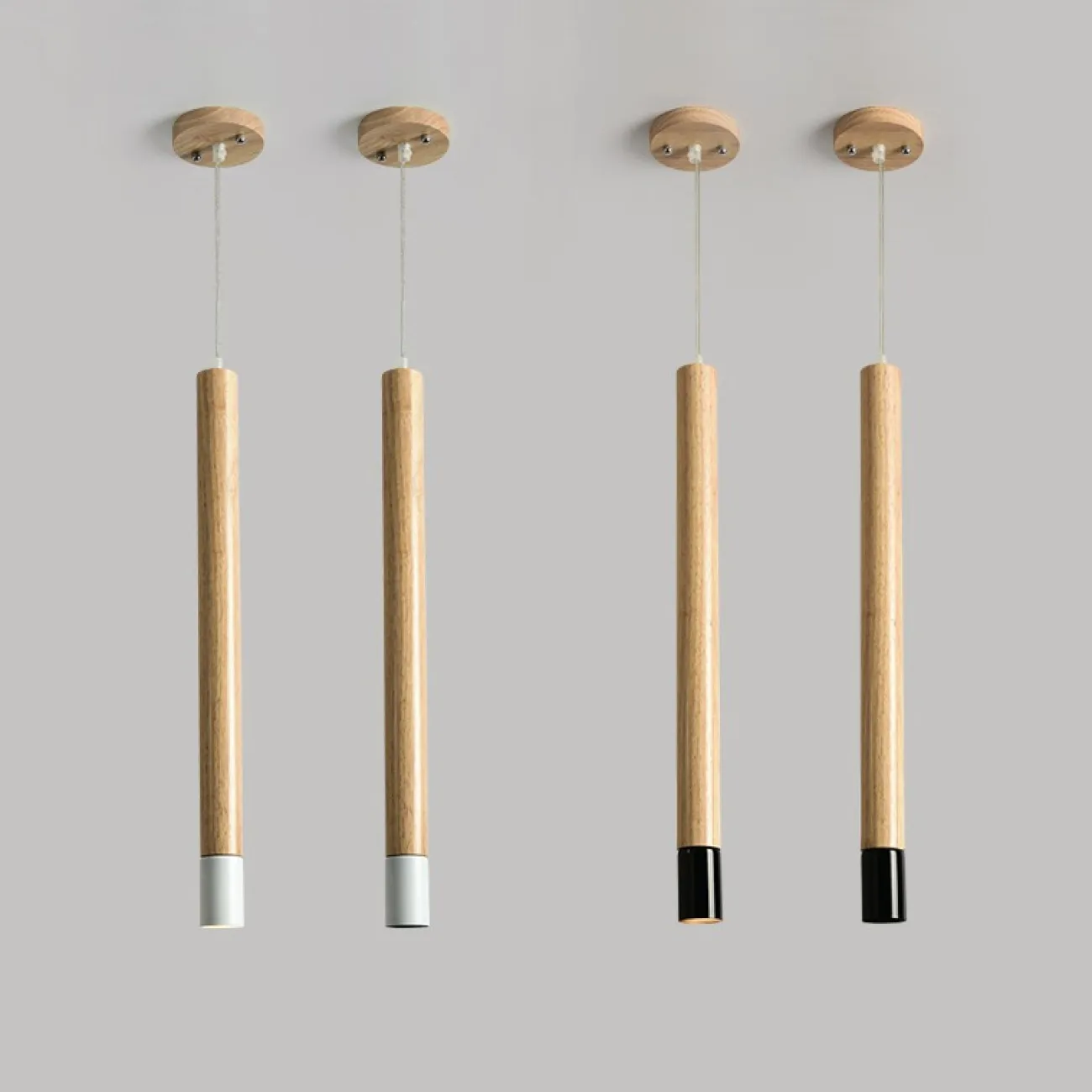 Подвесной светильник PIPE WOOD LONG от ImperiumLoft