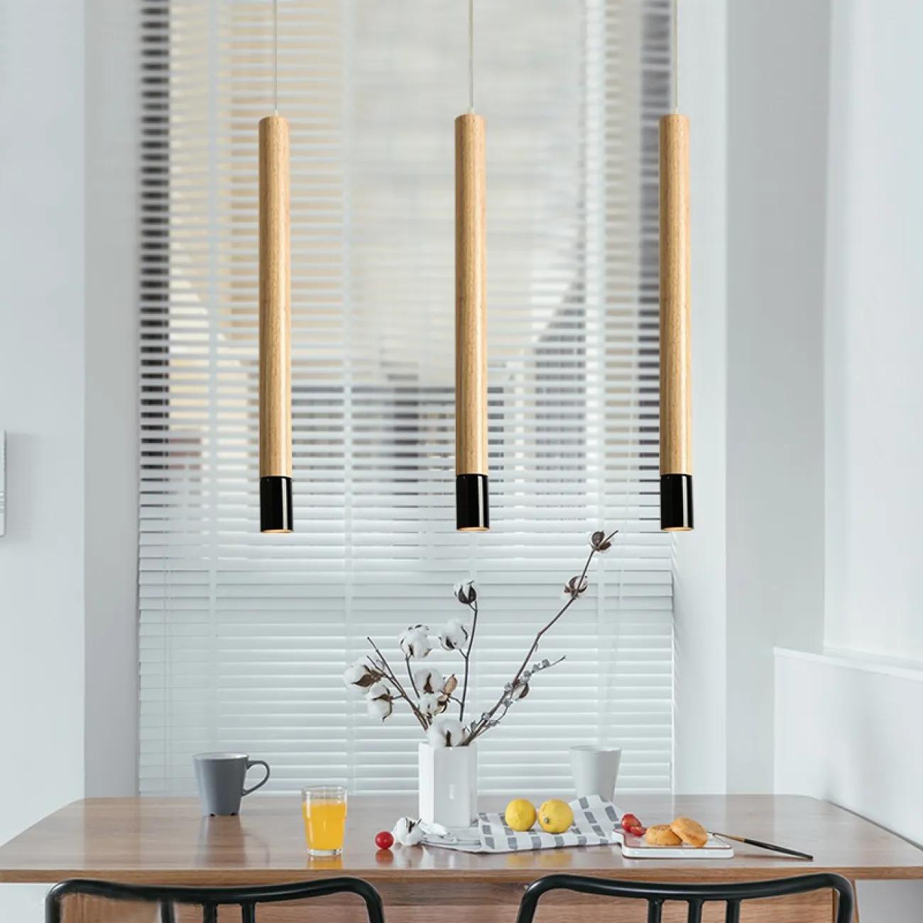 Подвесной светильник PIPE WOOD LONG от ImperiumLoft