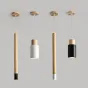 Подвесной светильник PIPE WOOD LONG от ImperiumLoft