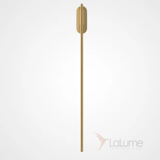 Серия настенных светильников с двумя вытянутыми LED-панелями на внутренней стороне поворотного трубчатого корпуса из латуни VIRGINIA H100 Brass