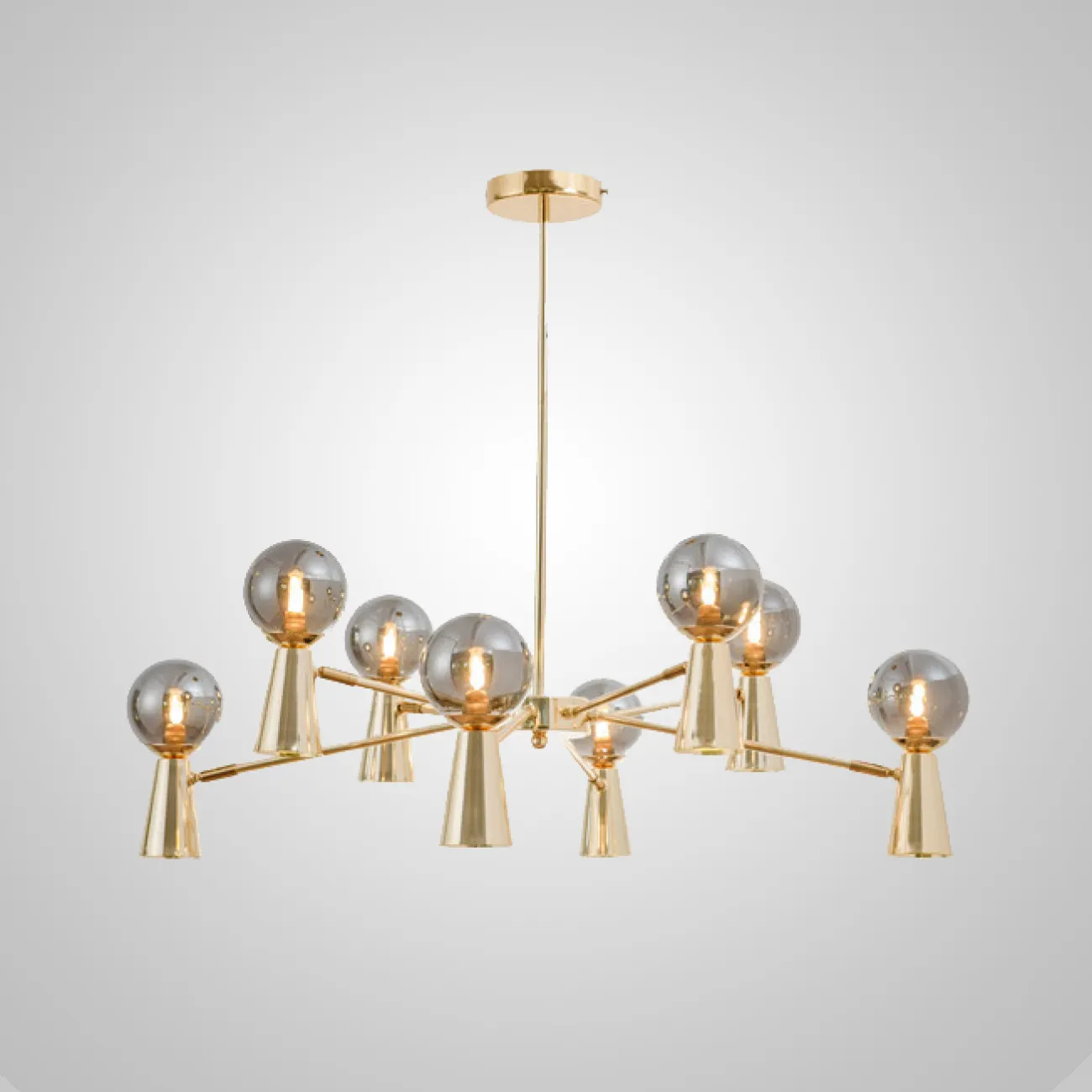 Потолочная люстра ABELINA L20 Black Amber от ImperiumLoft