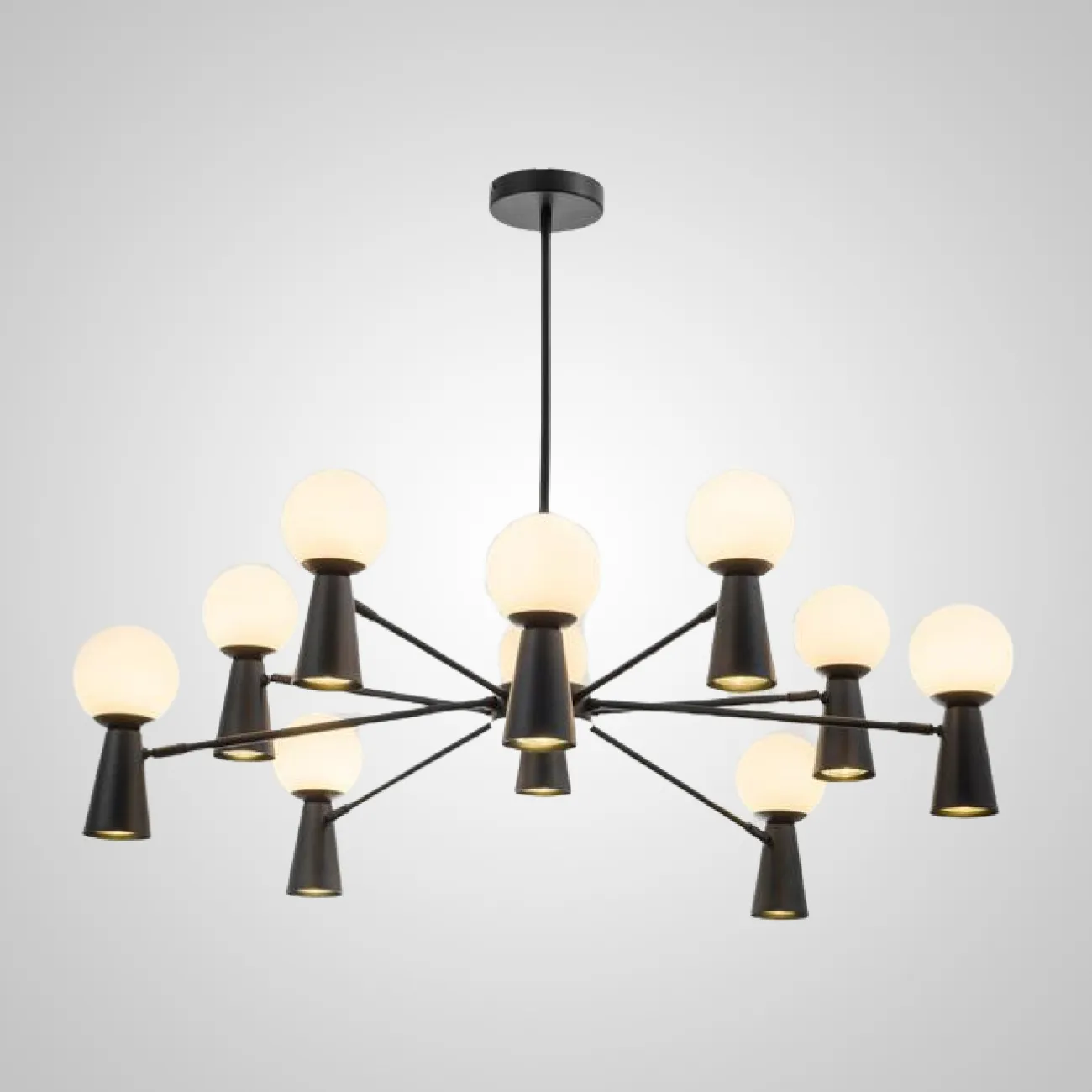 Потолочная люстра ABELINA L20 Black Grey от ImperiumLoft