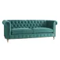 Трехместный диван Velvet Lyre Chesterfield Sofa от LaLume