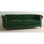 Трехместный диван Velvet Lyre Chesterfield Sofa от LaLume
