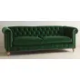 Трехместный диван Velvet Lyre Chesterfield Sofa от LaLume