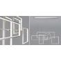 Люстра Rectangle Geometry Chandelier Nickel 5